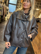 Trench corto in ecopelle | Extyn