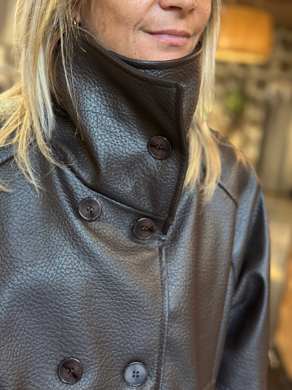 Trench corto in ecopelle | Extyn