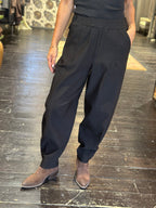 Pantalone Balloon in bengalina Nero _ Karma