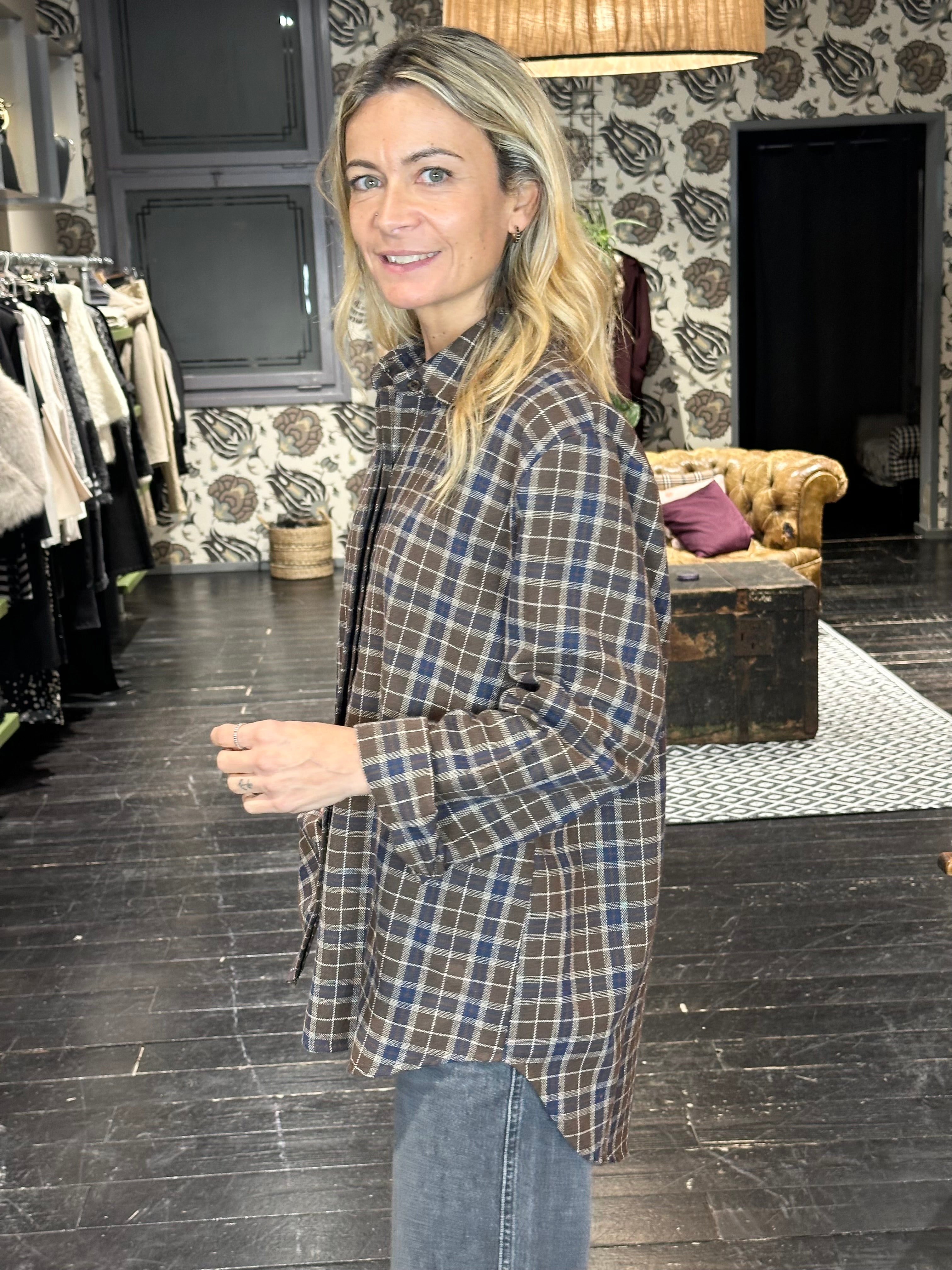 Camicia Check Marrone _ MI.LE. for soku