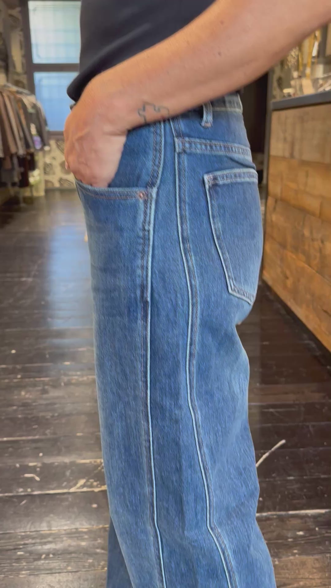 Jeans palazzo Doppia Cucitura | Extyn