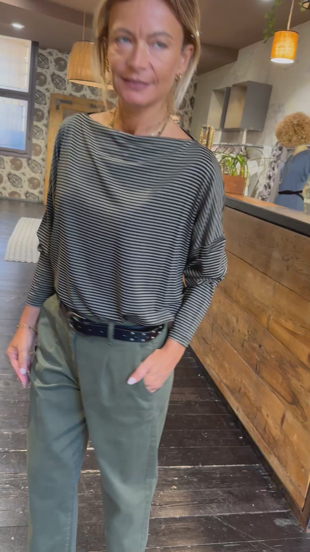 Pantalone Balloon Verde _ Dixie